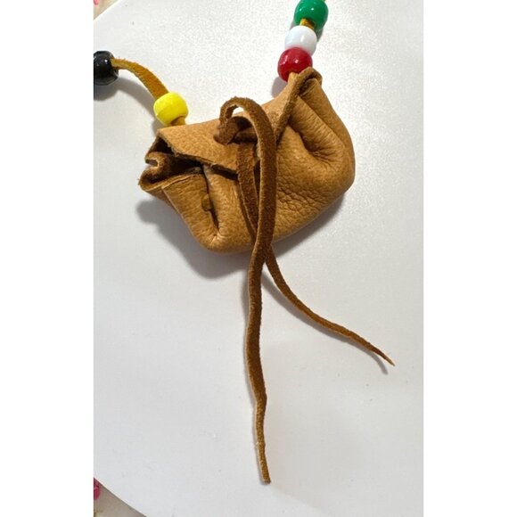 Vtg Regal Toys Native American Indian Dolls Suede Outfits Beaded Access '60s 12" - Picture 7 of 16